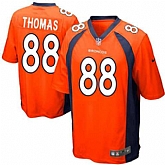 Nike Men & Women & Youth Broncos #88 Demaryius Thomas Orange Team Color Game Jersey,baseball caps,new era cap wholesale,wholesale hats